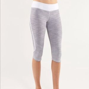 Lululemon Run Pace Crop Wee Are From Space White